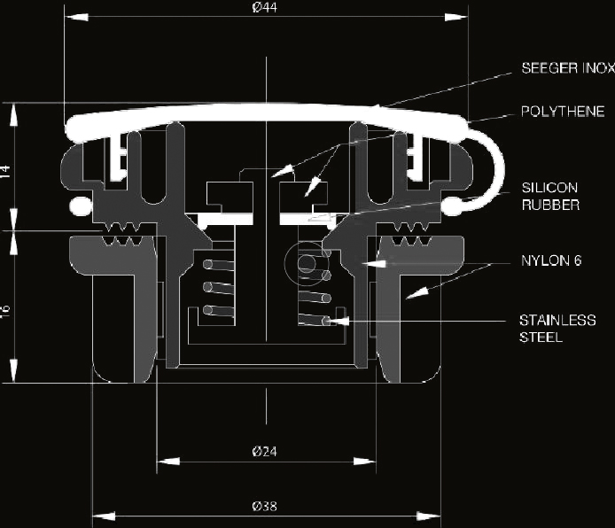 VA 280 60/25 - valvola sovrappressione